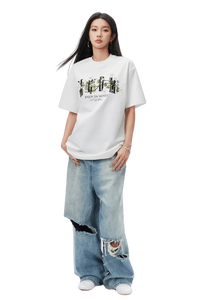 MEDM SS25 White Pearl Flower Tee