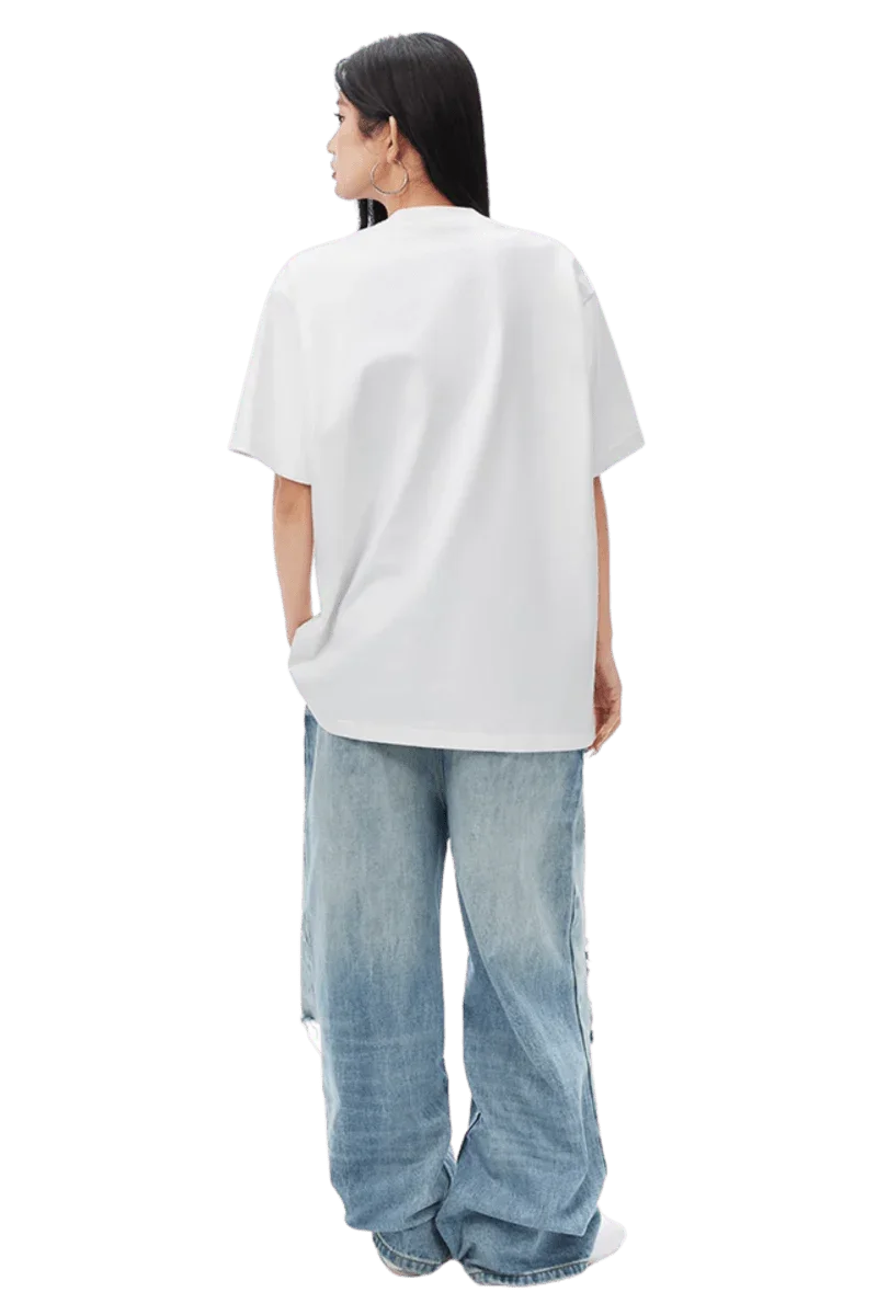 MEDM SS25 White Pearl Flower Tee