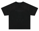 Masonprince  Dyed Printed Short-Sleeved T-Shirt (Double Version)