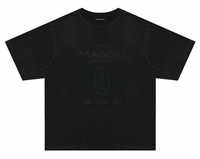 Masonprince  Dyed Printed Short-Sleeved T-Shirt (Double Version)