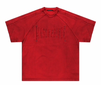 Masonprince   Embroidered Old Short-Sleeved Top