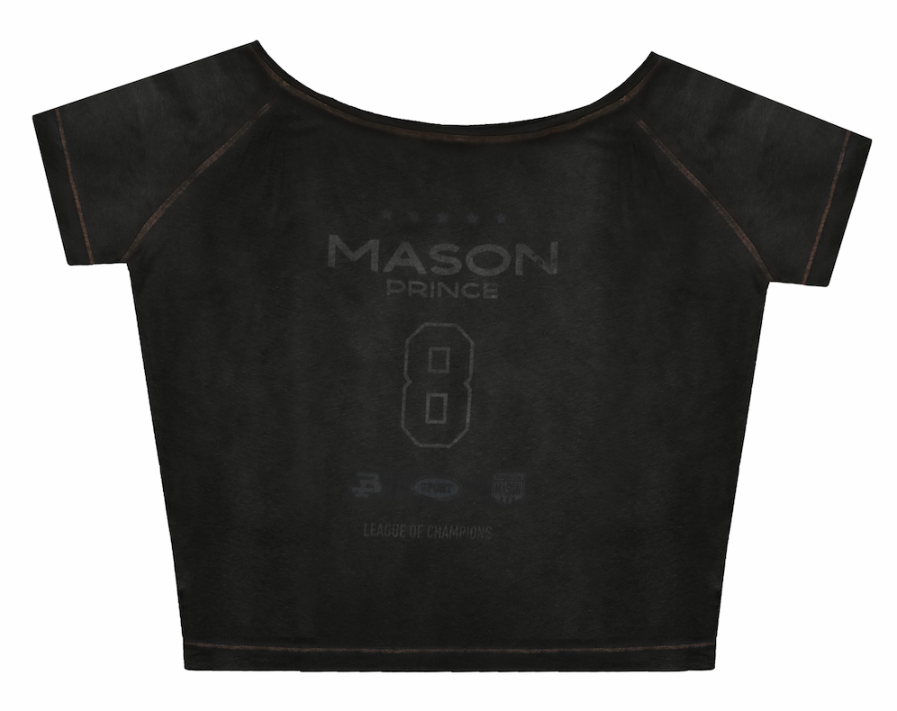 Masonprince  Dyed Printed Short-Sleeved T-Shirt (Double Version)