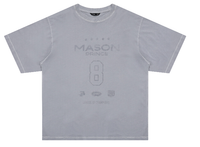 Masonprince  Dyed Printed Short-Sleeved T-Shirt (Double Version)