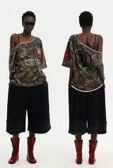 Masonprince  Camouflage Inclusive Knitted Top