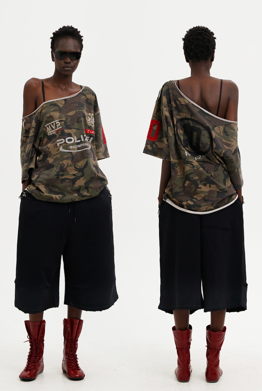 Masonprince  Camouflage Inclusive Knitted Top