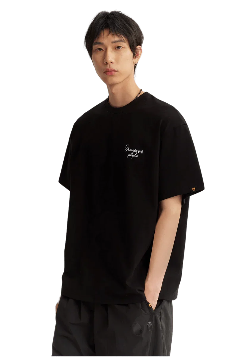 Black Cherry Blossom Tee by Dangerous People featuring a minimalist design and relaxed fit
