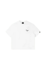 Dangerous People Cherry Blossom Tee in white with simple logo and comfortable fit