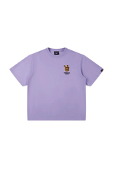 Bee Paper Bag Embroidery Logo Tee in light purple with unique design from Dangerous People