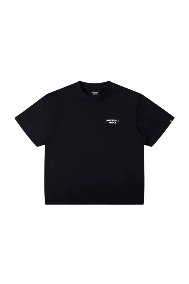 Dangerous People Cupid Love Tee in black with a minimalistic design and relaxed fit