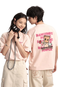 Cupid Love Tee by Dangerous People featuring playful graphic on the back and soft pink fabric