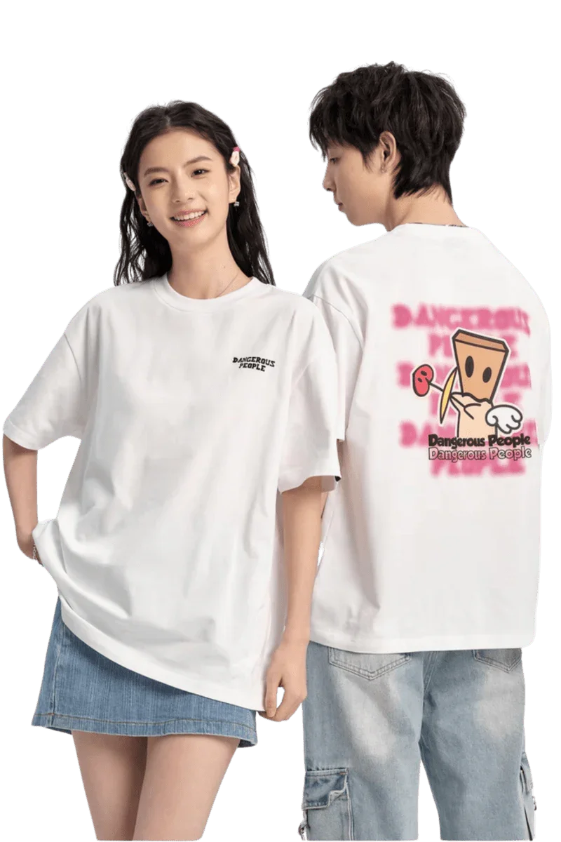 Cupid Love Tee by Dangerous People featuring graphic print on the back and logo on the front