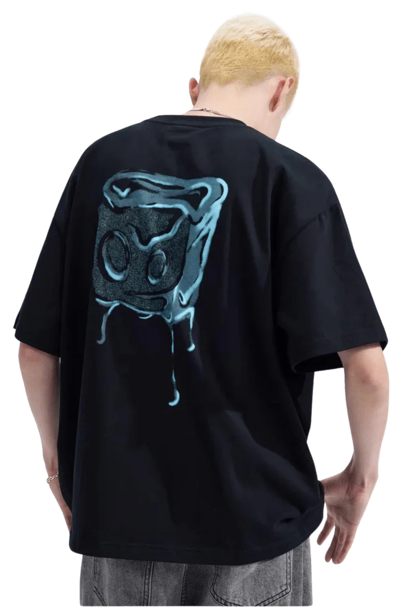 Dangerous People Ice Cube Tee in black featuring a unique ice cube graphic on the back.