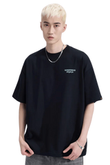 Dangerous People Ice Cube Tee in black featuring relaxed fit and logo print for casual style