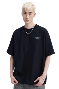 Dangerous People Ice Cube Tee in black featuring relaxed fit and logo print for casual style