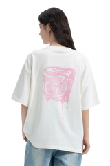 Dangerous People Ice Cube Tee featuring a pink ice cube graphic on the back in a relaxed fit