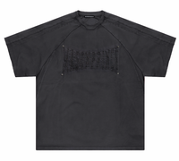 Masonprince   Embroidered Old Short-Sleeved Top