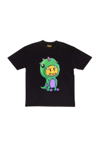 Drew House Dino SS Tee featuring a playful dinosaur graphic on a black t-shirt