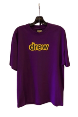 Drew House Secret SS Tee in Purple with Classic Logo Design for Casual Style
