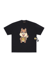 Drew House Sherman SS Tee featuring a cute cartoon character on a black background