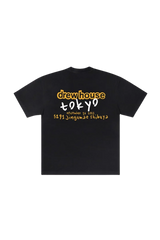 Drew House Tokyo SS Tee in black featuring bold graphics on the back for a stylish streetwear look