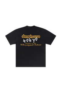 Drew House Tokyo SS Tee in black featuring bold graphics on the back for a stylish streetwear look