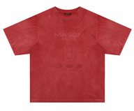 Masonprince  Dyed Printed Short-Sleeved T-Shirt (Double Version)
