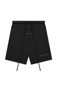 Fear Of God Essentials FW21 Core Collection Shorts Black Reflective with adjustable drawstring waistband
