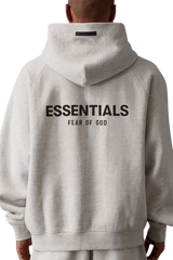 Gray ShaLaoBan Hoodie with Flocked Logo SS22 Flocked Logo Hoodie for casual wear