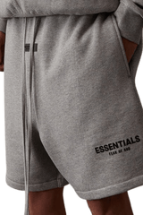 ShaLaoBan SS22 Flocked Logo Shorts in gray with a comfortable fit and stylish design