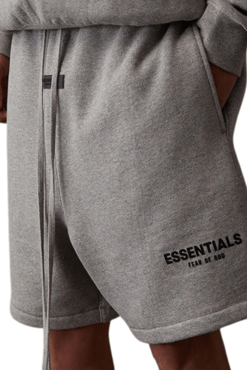 ShaLaoBan SS22 Flocked Logo Shorts in gray with a comfortable fit and stylish design