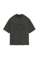 Fear Of God Essentials SS24 Heavy Jersey Arch Logo Tee in Dark Gray with a relaxed fit