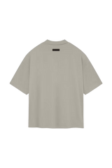 Fear Of God Essentials SS24 Heavy Jersey Arch Logo Tee in a neutral tone with a relaxed fit