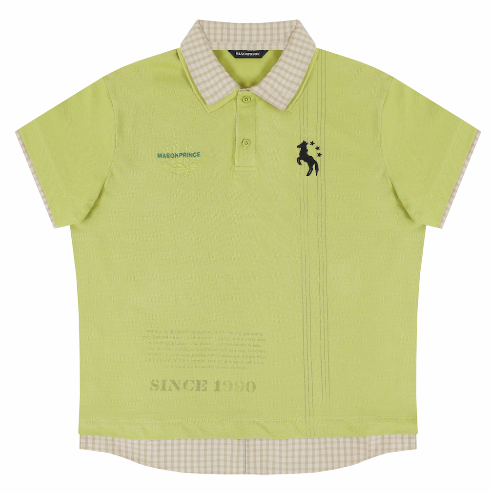 Masonprince Fake Two Polo Tops