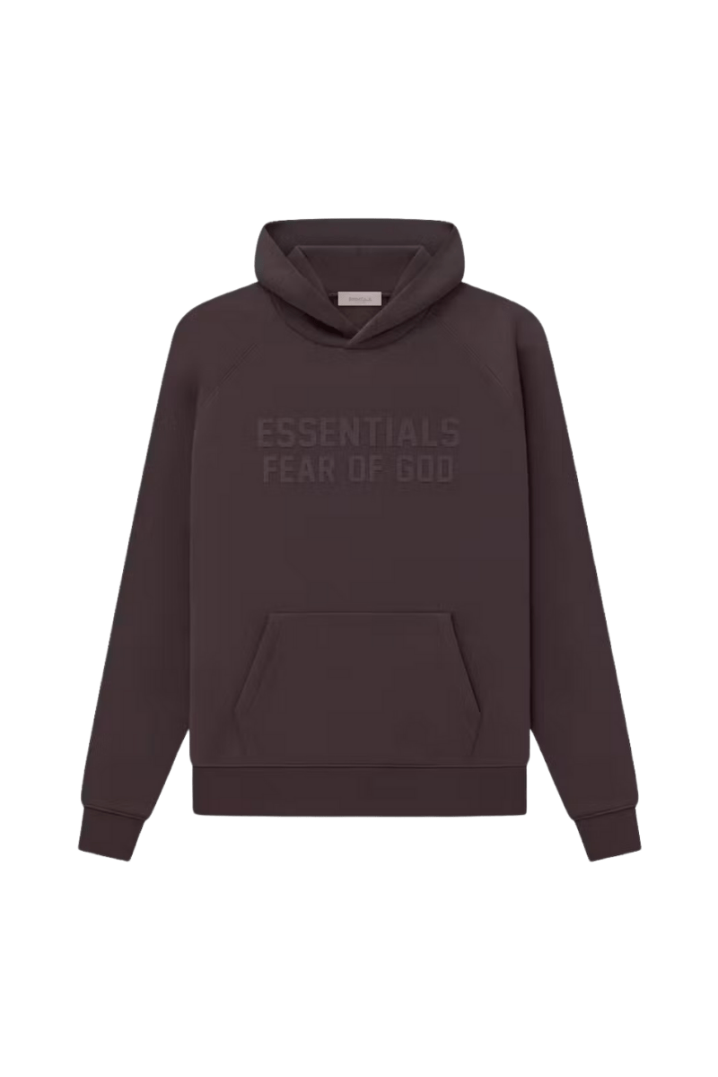 ShaLaoBan SS23 Rubber Embossed Hoodie in Dark Color with Front Pocket and Hood