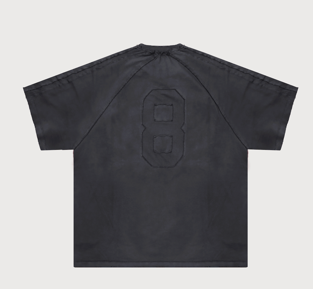 Masonprince   Embroidered Old Short-Sleeved Top