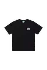 Black IDontSmoke Basic Small Logo Tee with white printed logo on chest, short sleeves, and crew neck