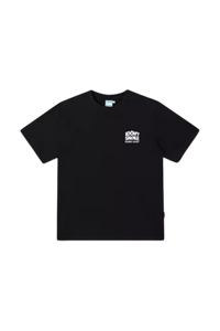 Black IDontSmoke Basic Small Logo Tee with white printed logo on chest, short sleeves, and crew neck