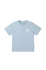 IDontSmoke Basic Small Logo Tee in light gray with white chest logo and short sleeves