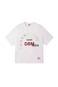 IDontSmoke SS25 Arch Logo Rhinestone Tee white short sleeve shirt with rhinestone arch design