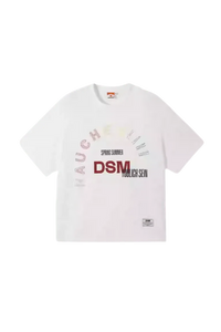 IDontSmoke SS25 Arch Logo Rhinestone Tee white short sleeve shirt with rhinestone arch design