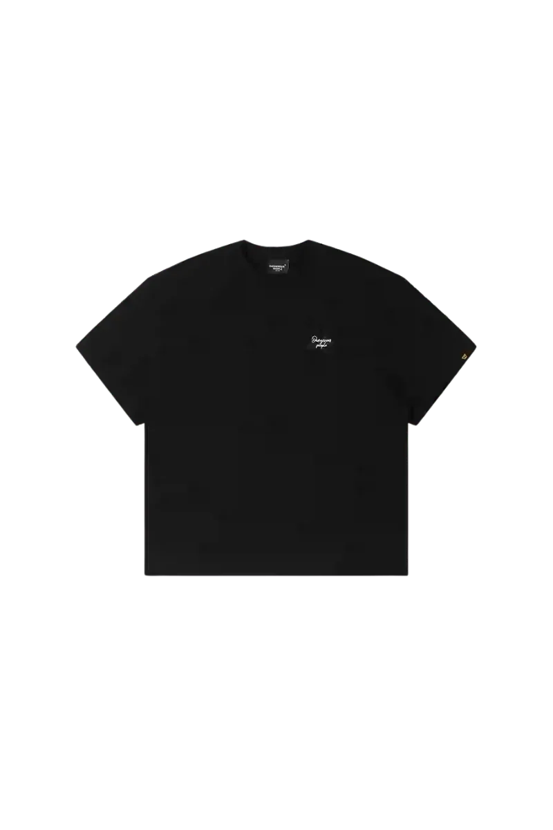 Black Maple Leaf Embroidery Tee from Dangerous People with a stylish and comfortable fit