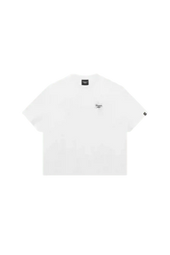 Back view of the Dangerous People Maple Leaf Embroidery Tee in white with a stylish design