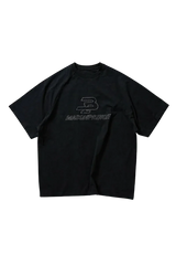Masonprince BB Embroidered Logo Tee in black with a casual fit and stylish design