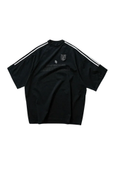 Masonprince Champion League Tee in black with sporty stripes and logo detailing
