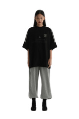 Masonprince Champion League Tee in black with bold logo and relaxed fit for casual street style