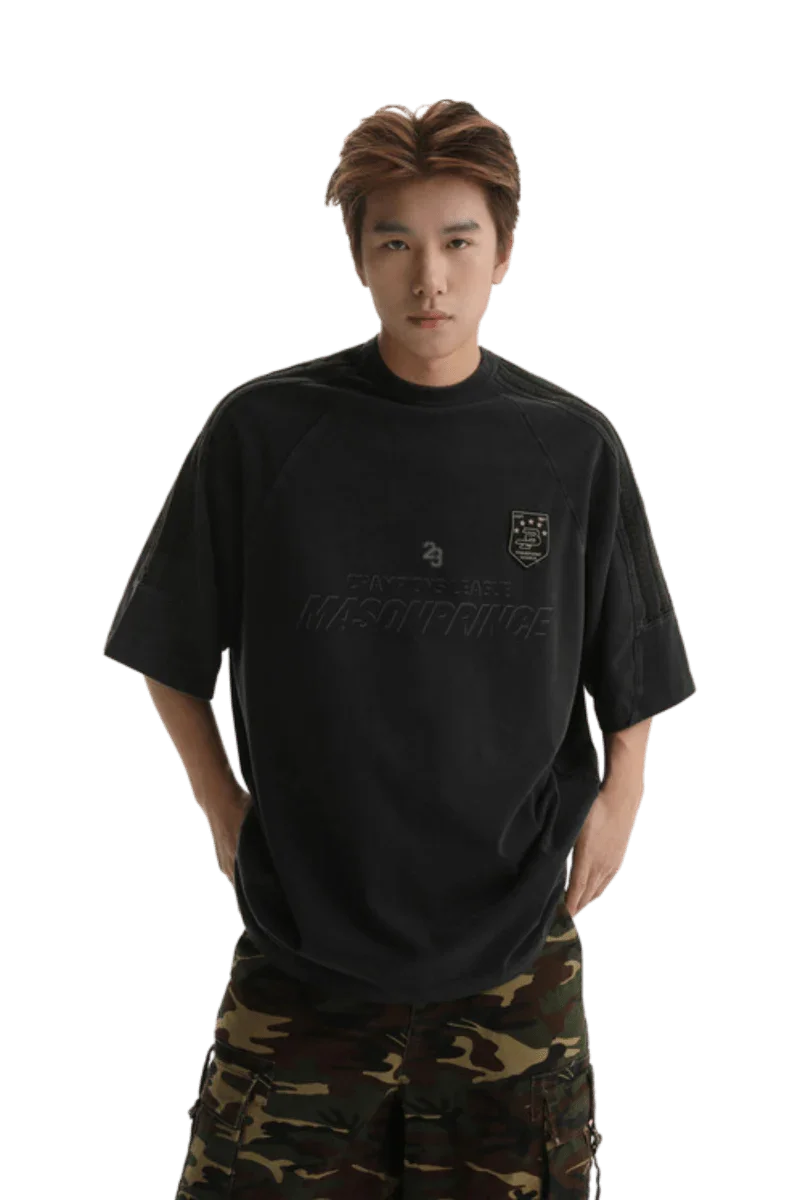 Masonprince Champion League Tee in black featuring a stylish design for casual wear