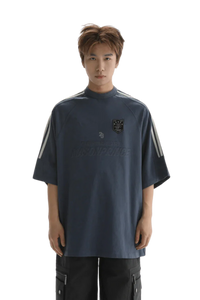 Masonprince Champion League Tee in navy featuring a unique design and relaxed fit for casual wear