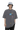 Masonprince colorful star tee in faded black worn by model with blue bucket hat