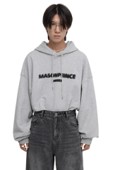 Masonprince Faded Logo Heavy Hoodie in grey for a casual and stylish look.