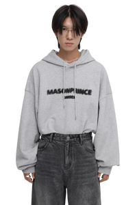 Masonprince Faded Logo Heavy Hoodie in grey for a casual and stylish look.